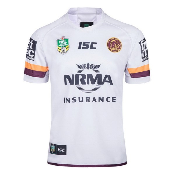 Camiseta Brisbane Broncos 2ª 2018 Blanco